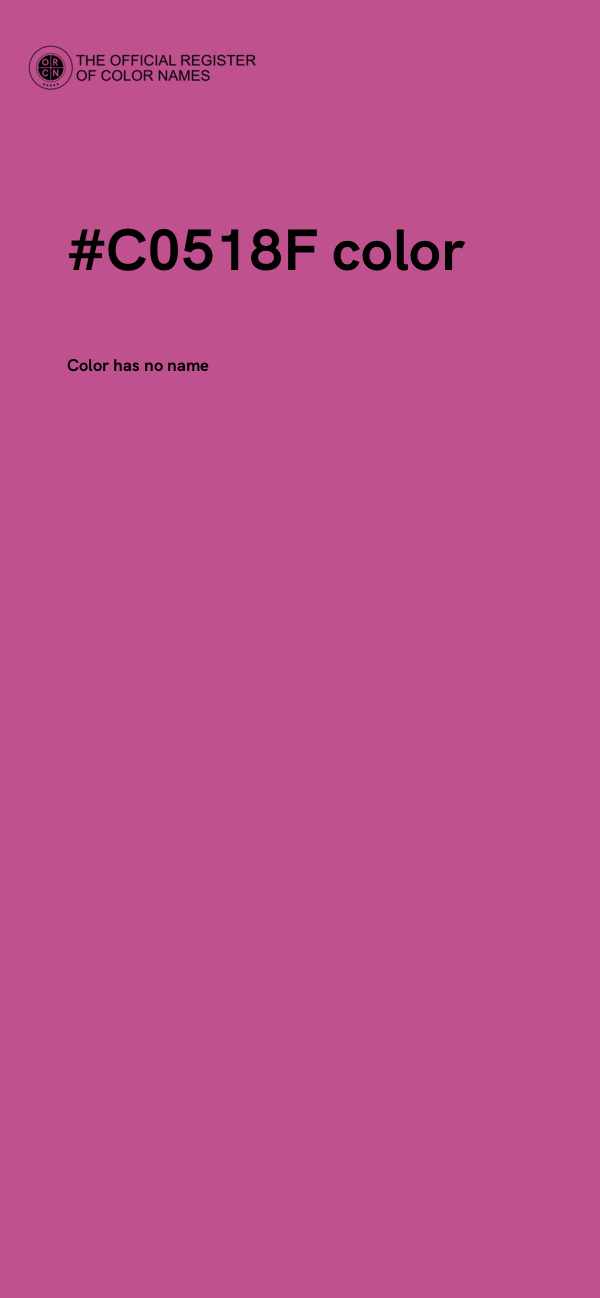 #C0518F color image