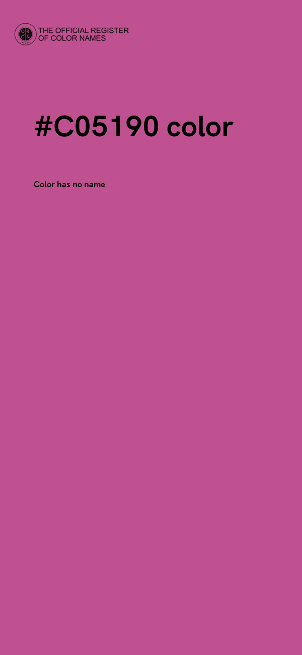 #C05190 color image