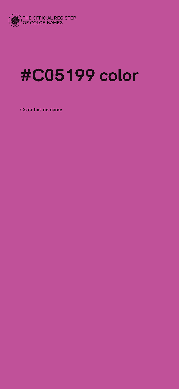 #C05199 color image
