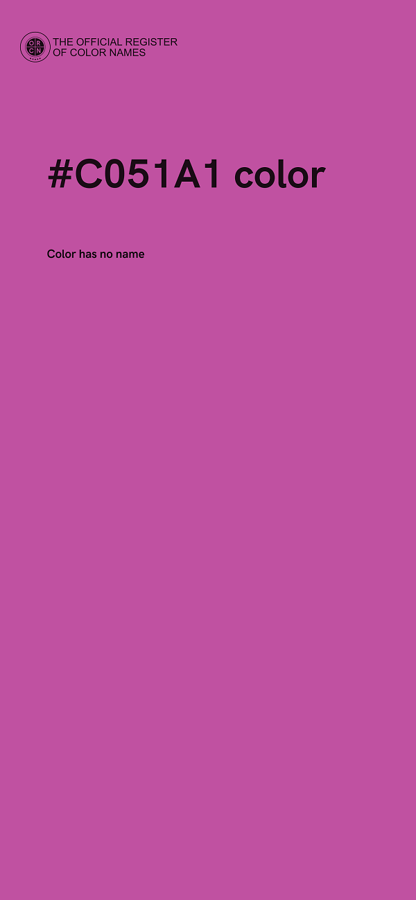 #C051A1 color image