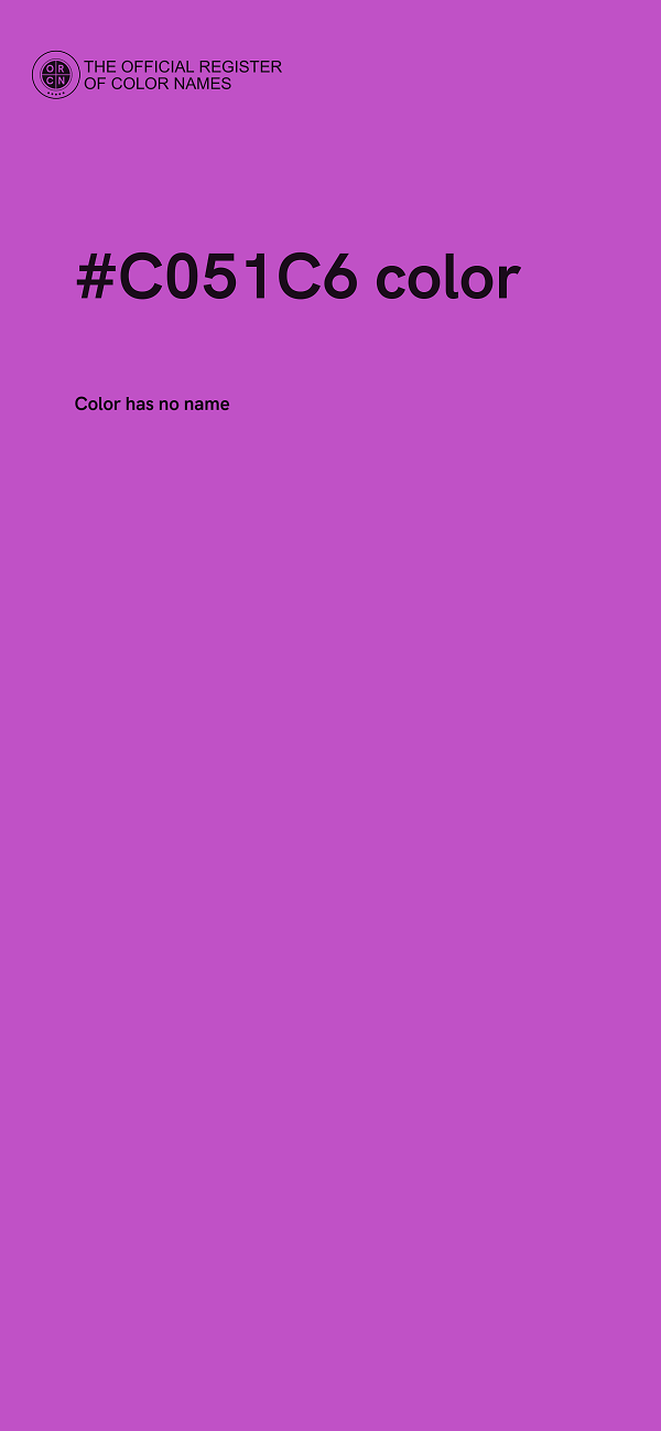 #C051C6 color image