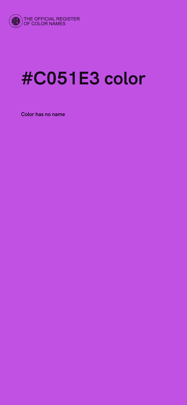 #C051E3 color image