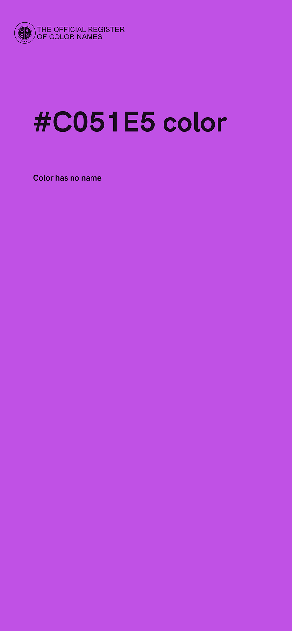 #C051E5 color image