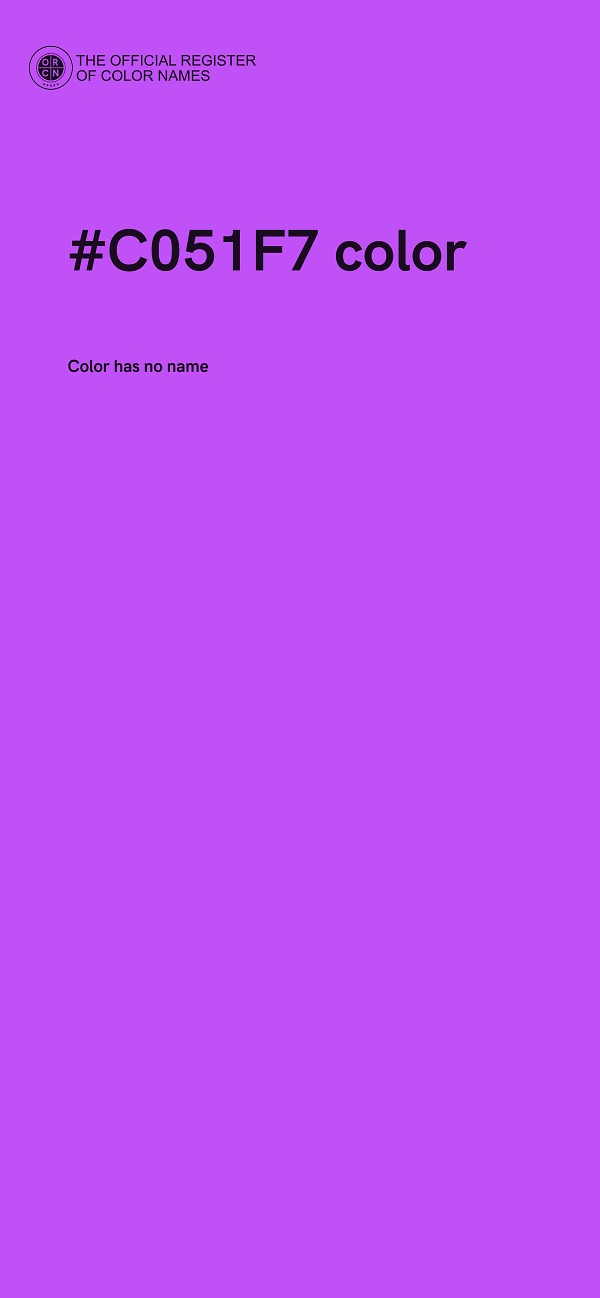 #C051F7 color image