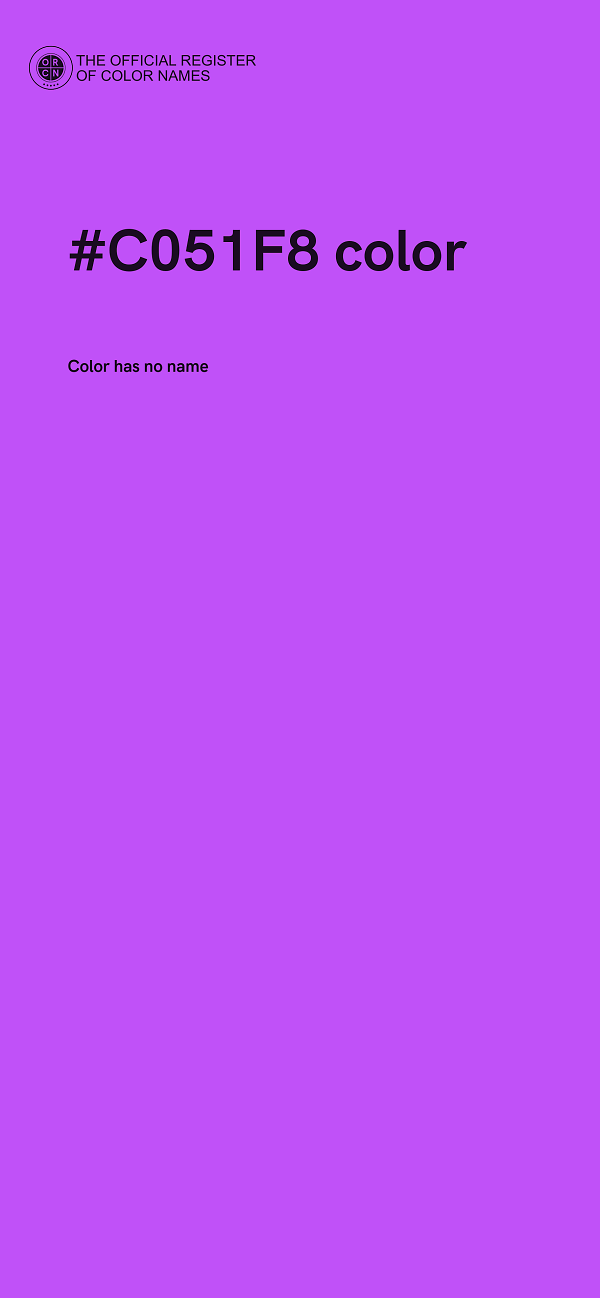 #C051F8 color image