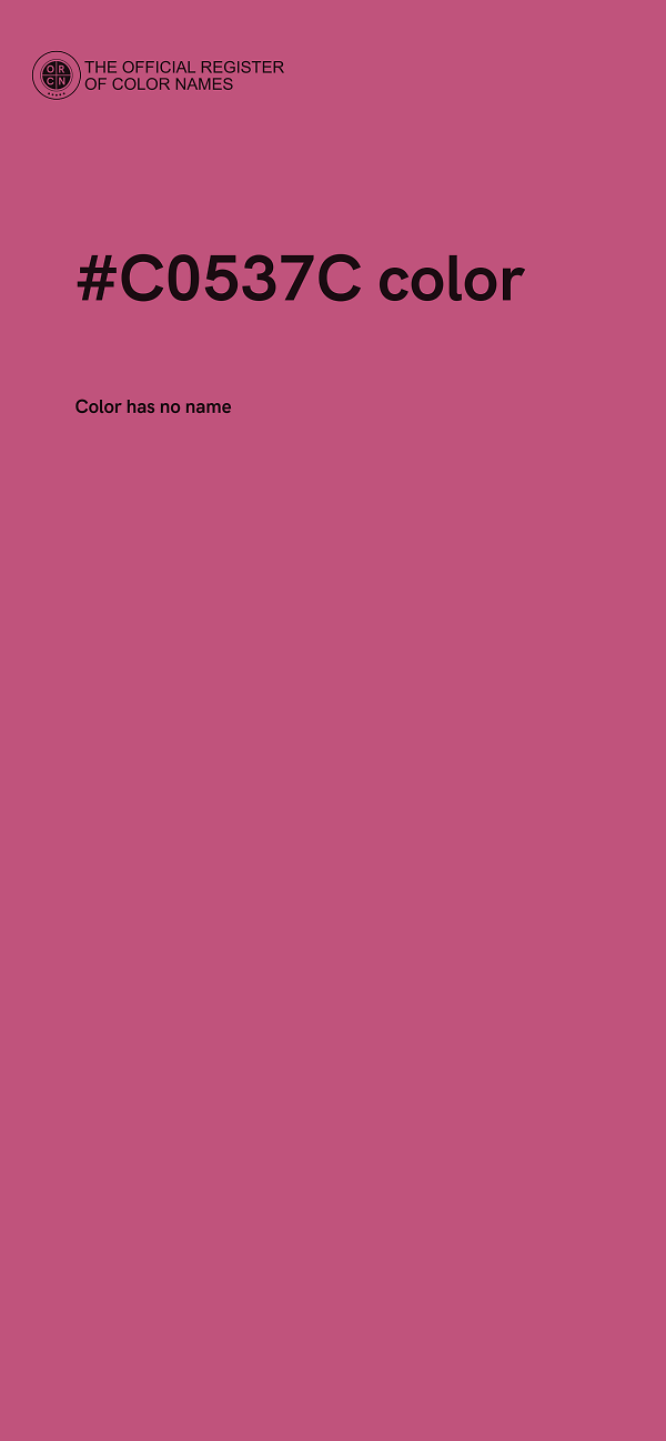 #C0537C color image
