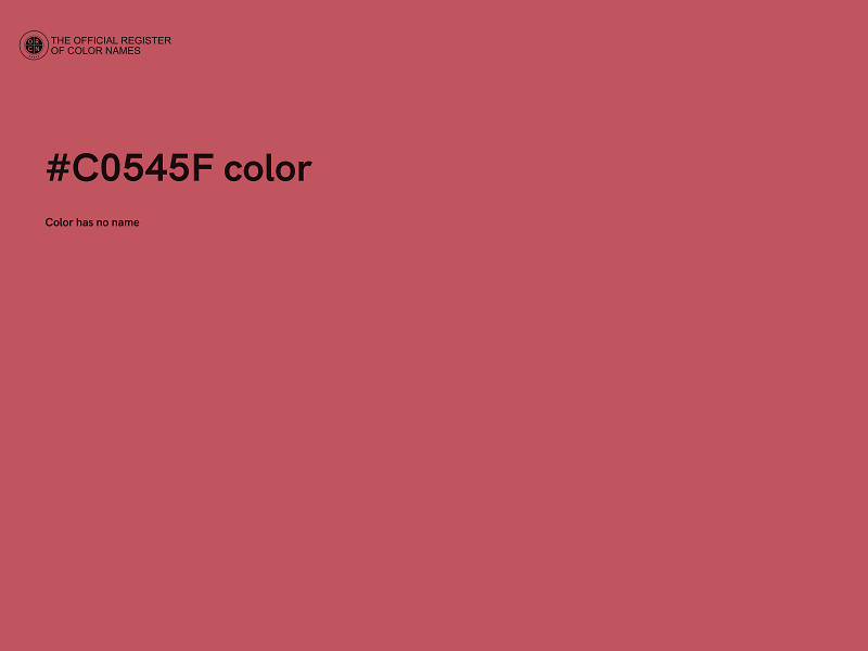 #C0545F color image