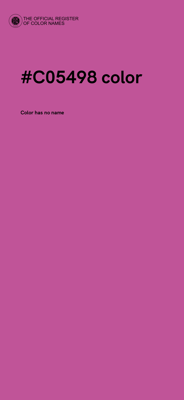 #C05498 color image