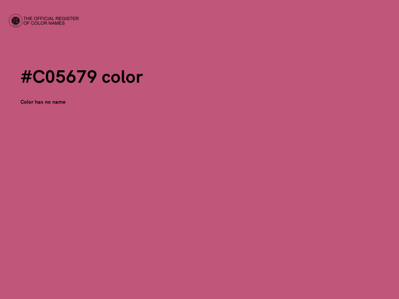 #C05679 color image