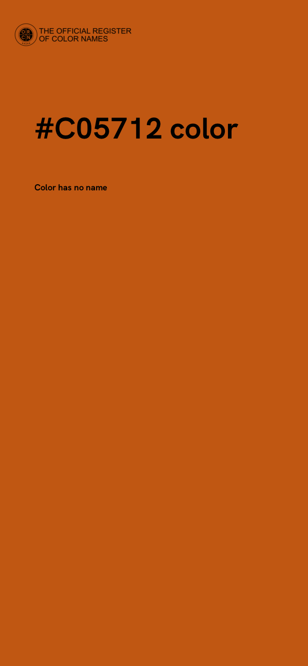 #C05712 color image
