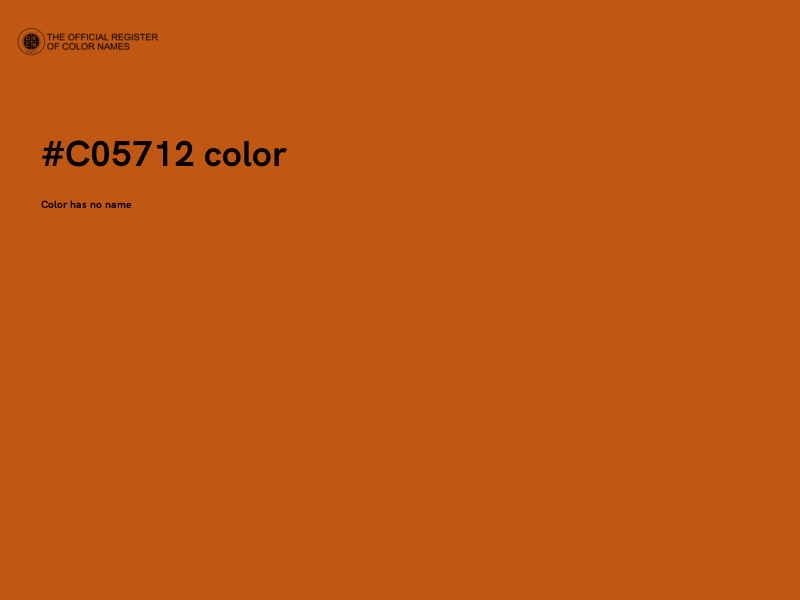 #C05712 color image
