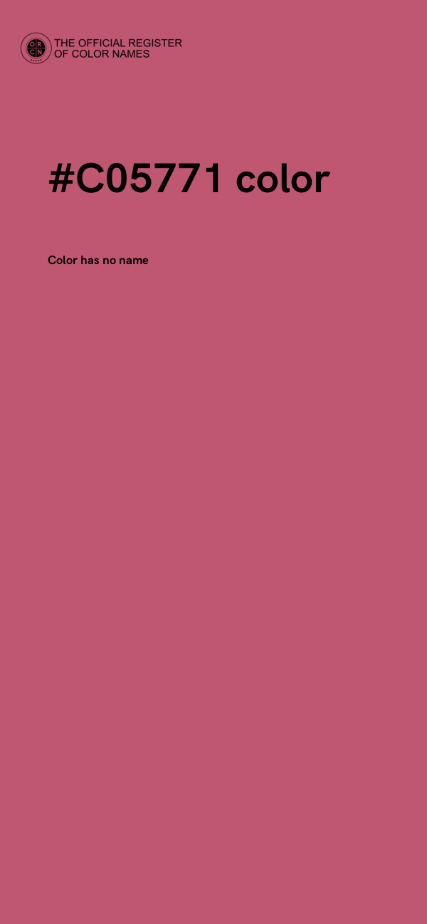 #C05771 color image