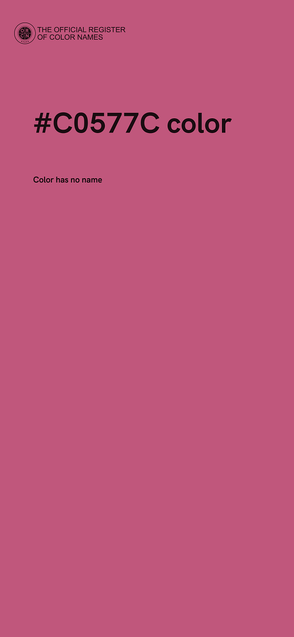 #C0577C color image