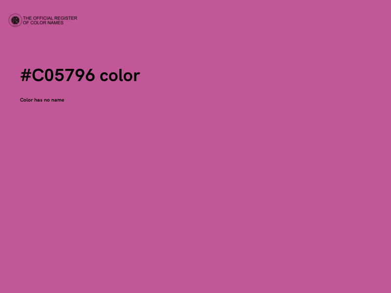 #C05796 color image