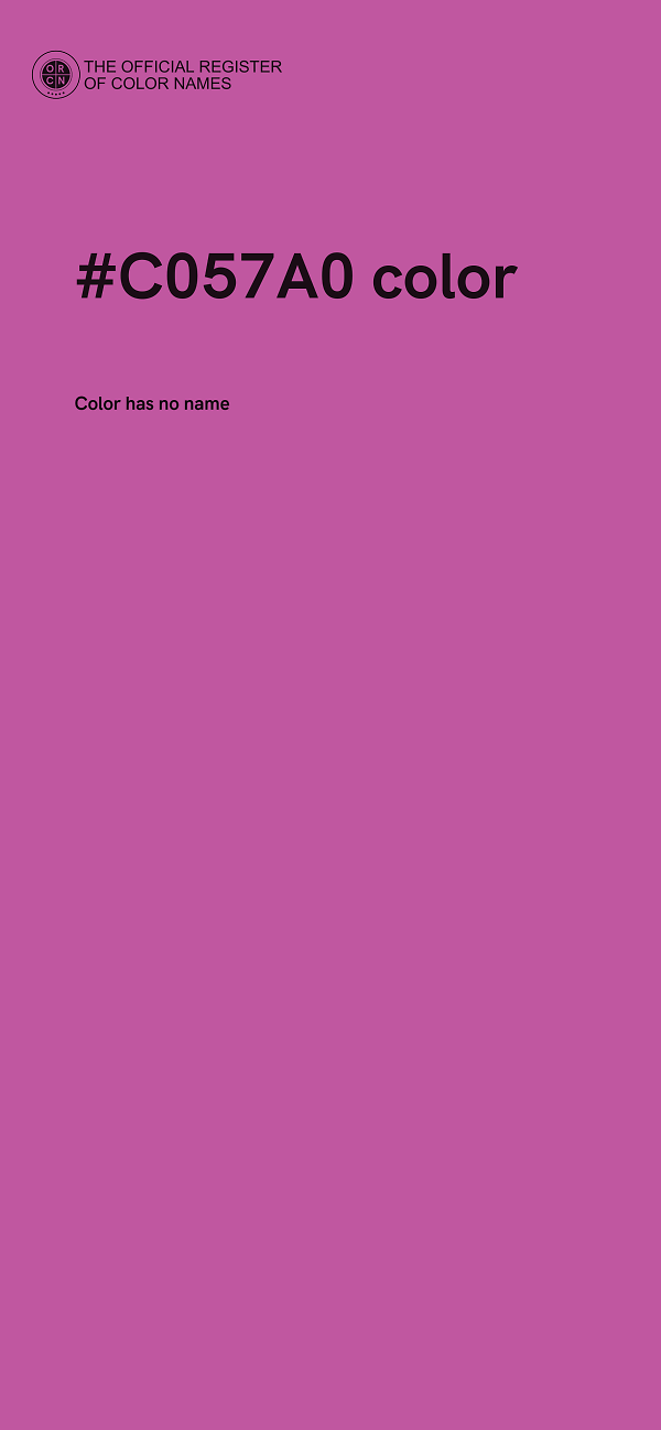 #C057A0 color image
