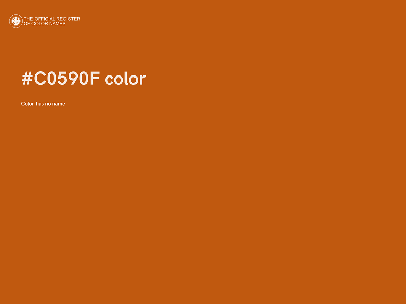 #C0590F color image