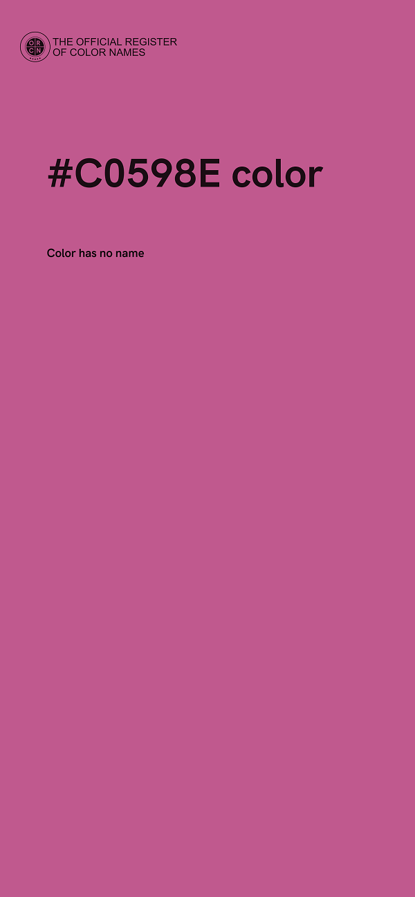 #C0598E color image