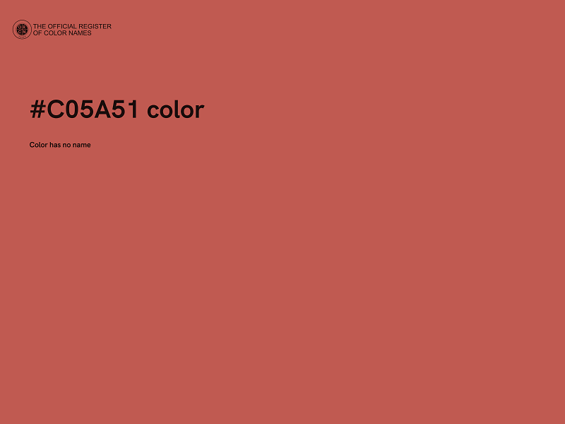 #C05A51 color image