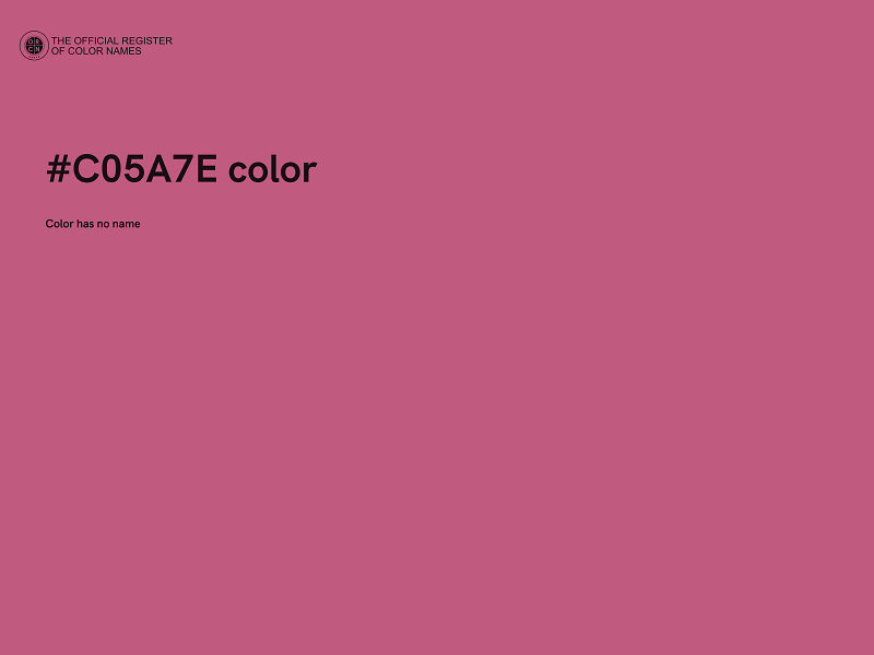 #C05A7E color image