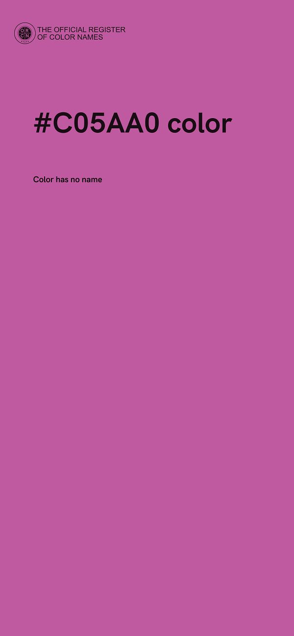 #C05AA0 color image
