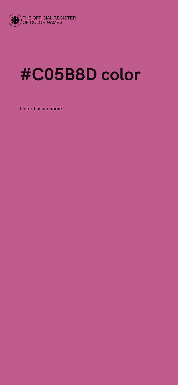 #C05B8D color image