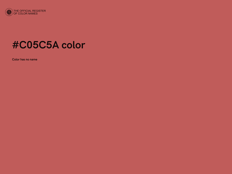 #C05C5A color image