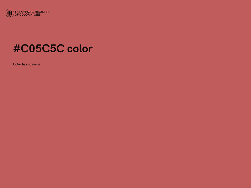 #C05C5C color image