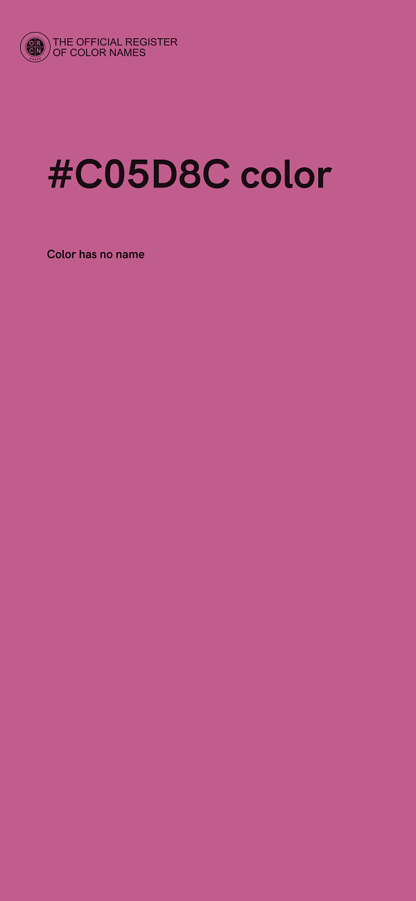 #C05D8C color image