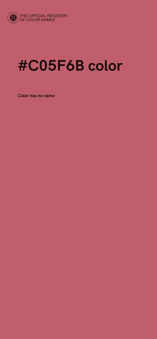 #C05F6B color image