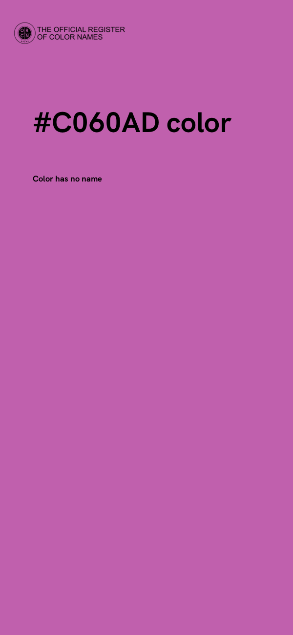 #C060AD color image