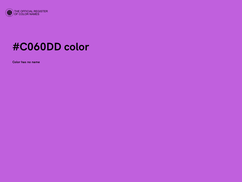#C060DD color image