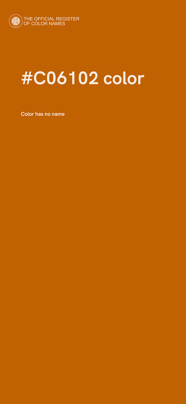 #C06102 color image