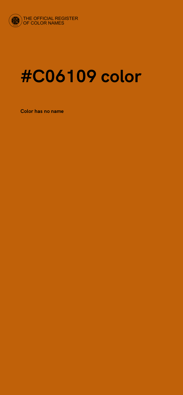 #C06109 color image