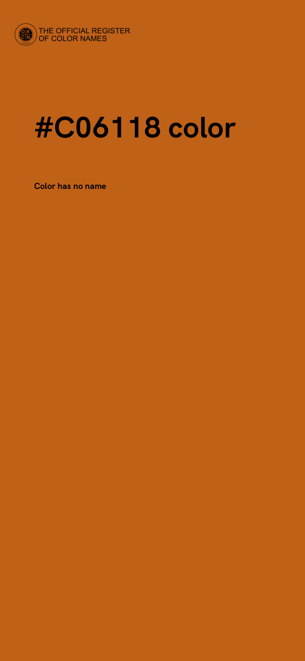 #C06118 color image