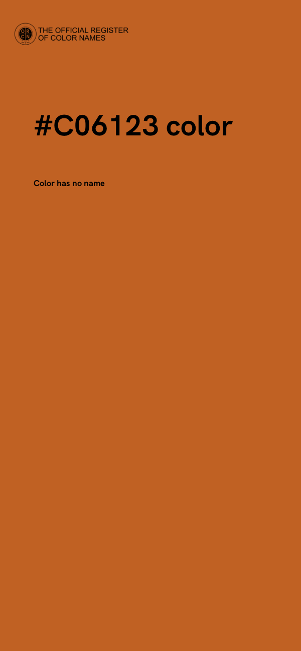 #C06123 color image