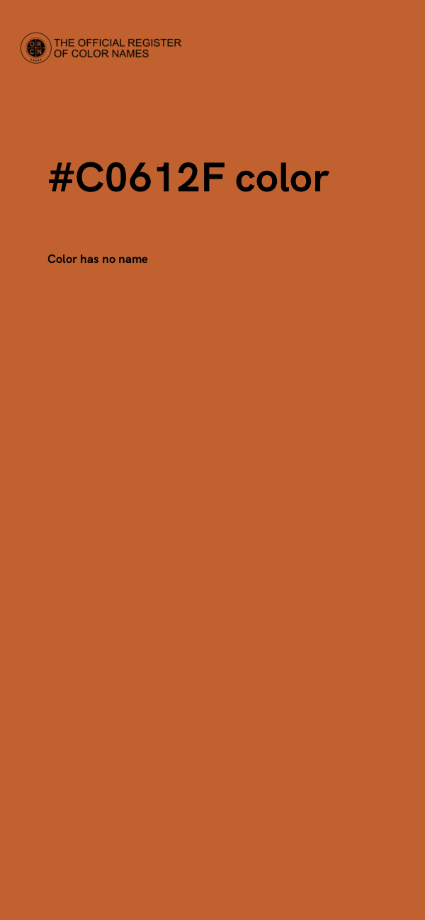 #C0612F color image
