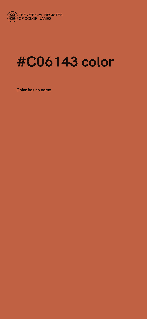 #C06143 color image