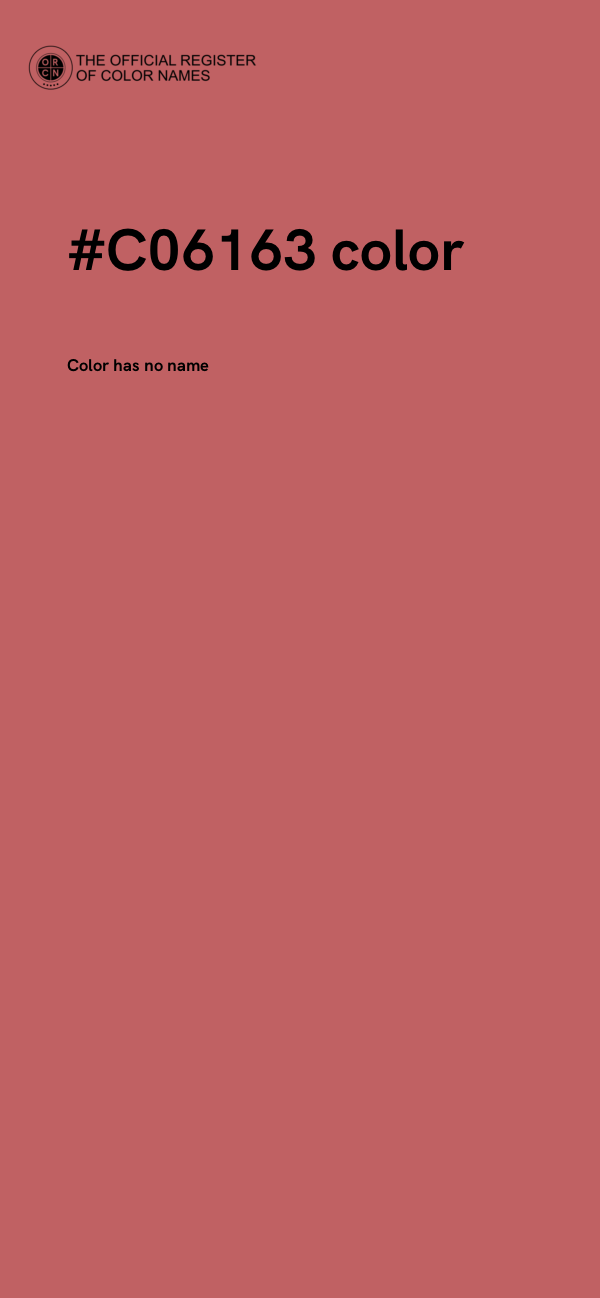 #C06163 color image