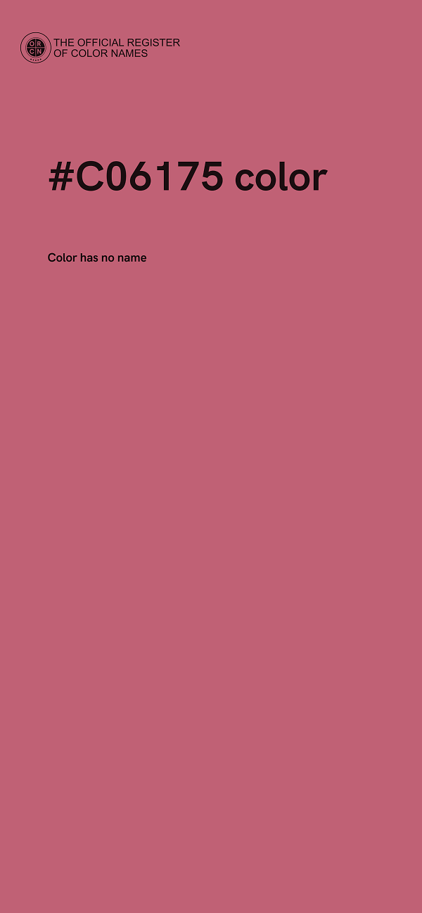 #C06175 color image