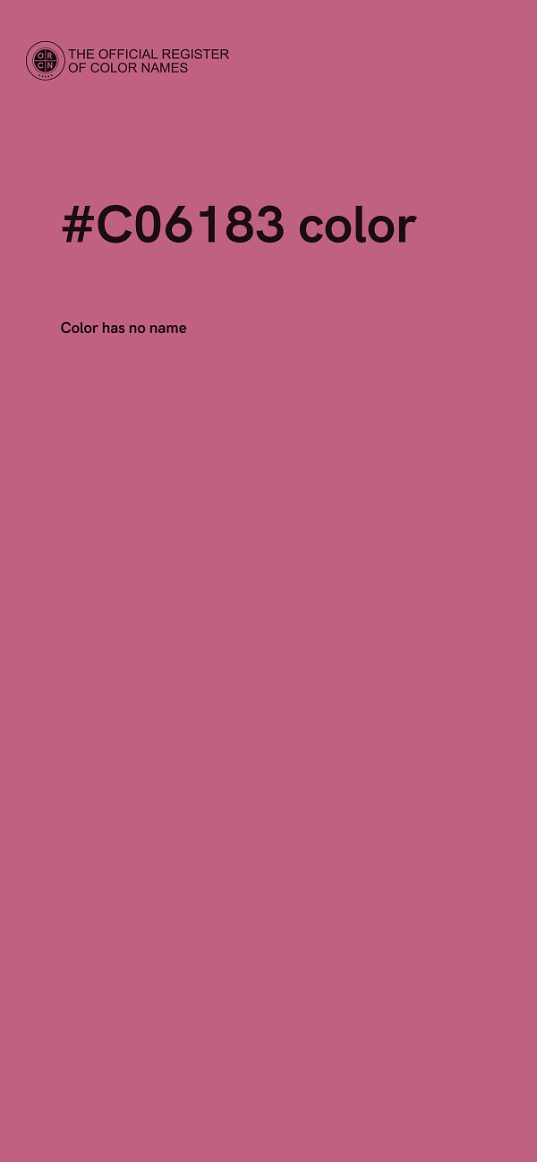 #C06183 color image
