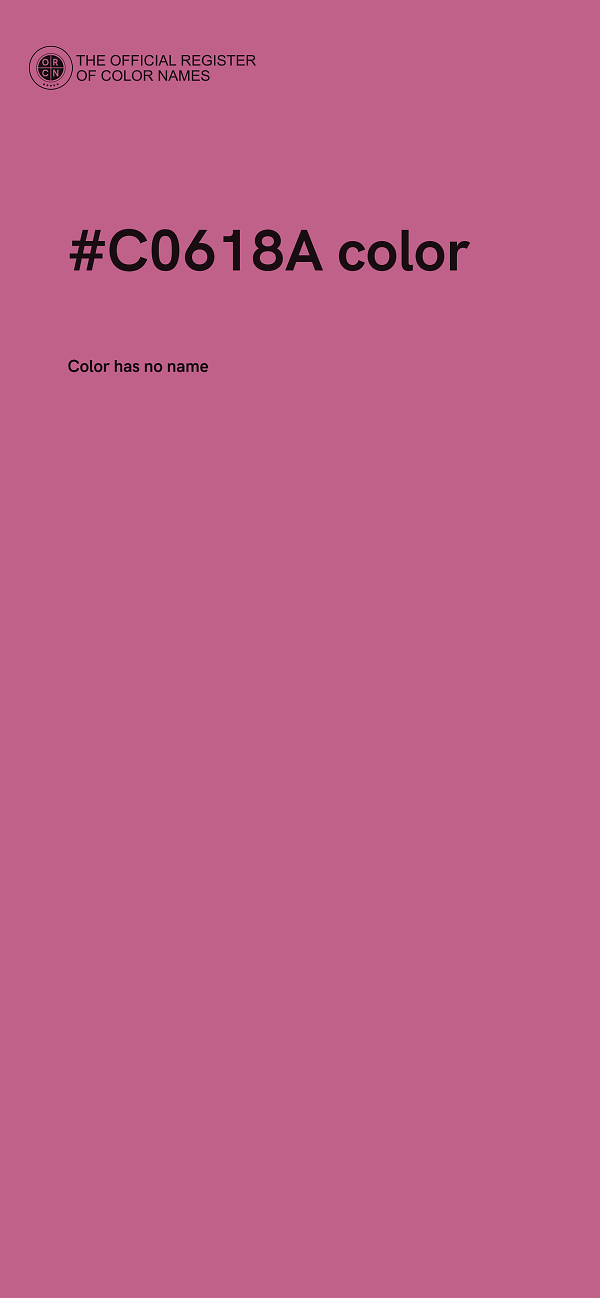 #C0618A color image