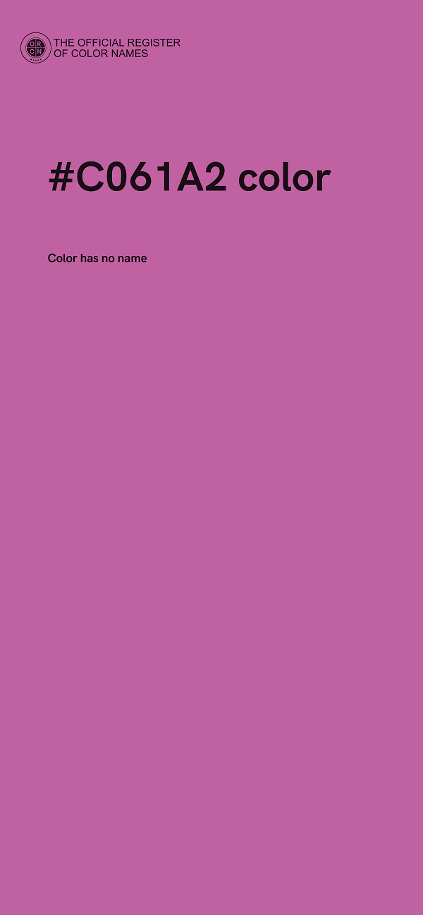 #C061A2 color image