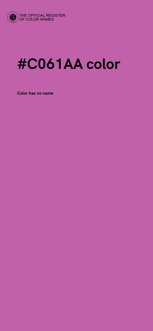 #C061AA color image
