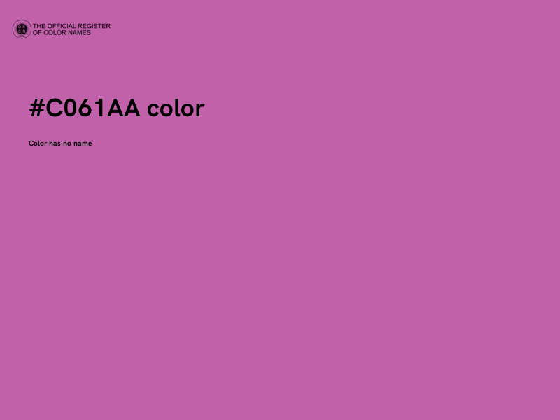 #C061AA color image