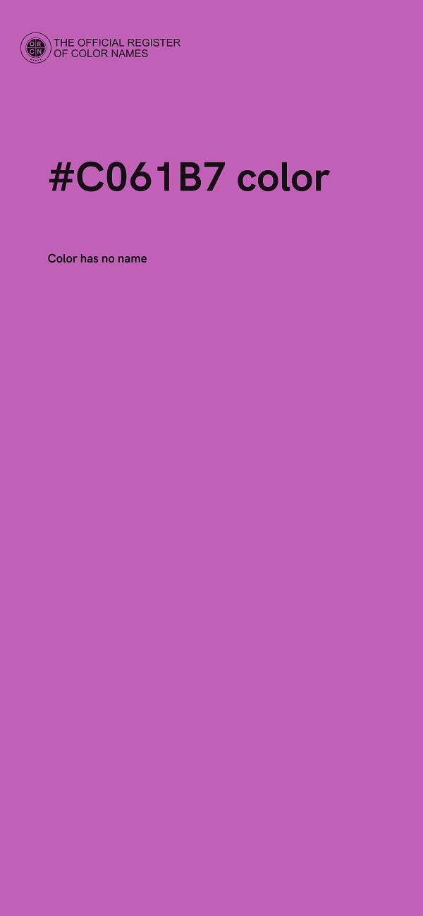 #C061B7 color image