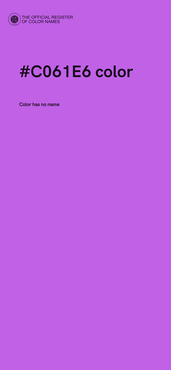 #C061E6 color image