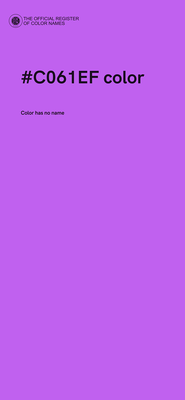 #C061EF color image