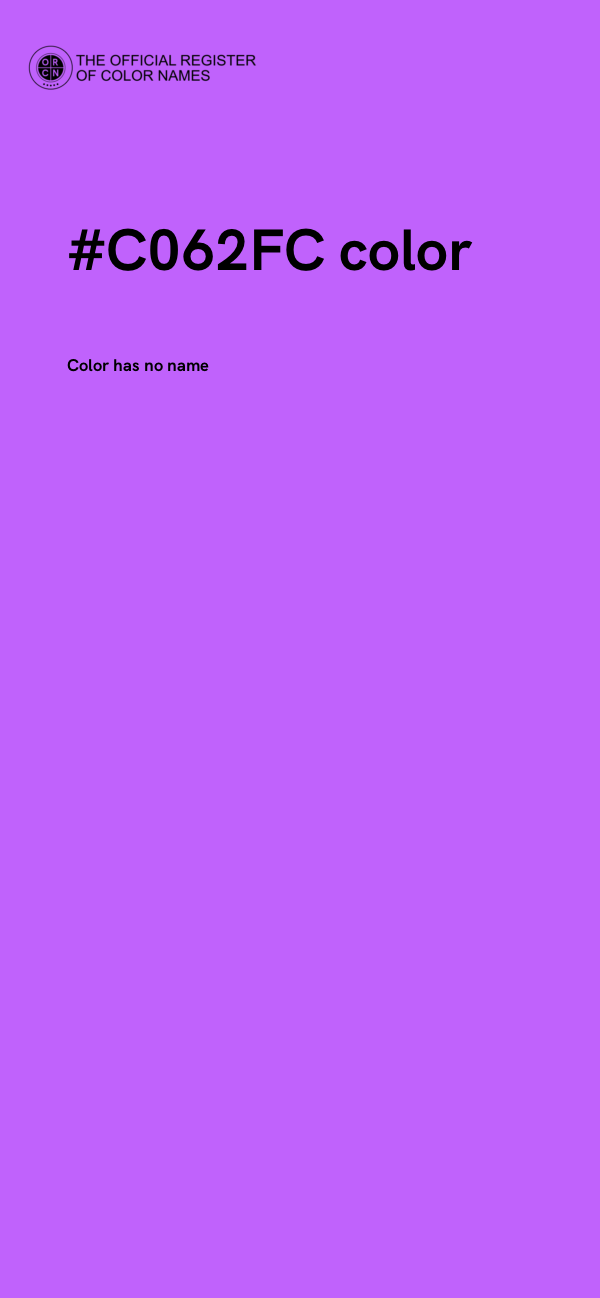 #C062FC color image