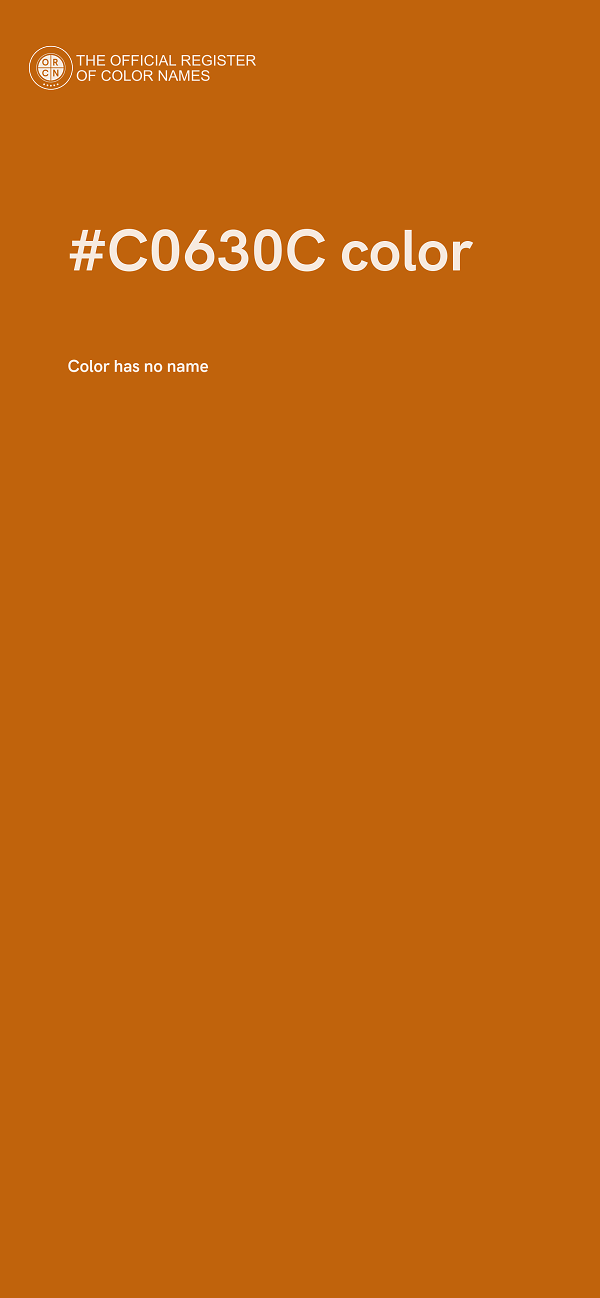 #C0630C color image