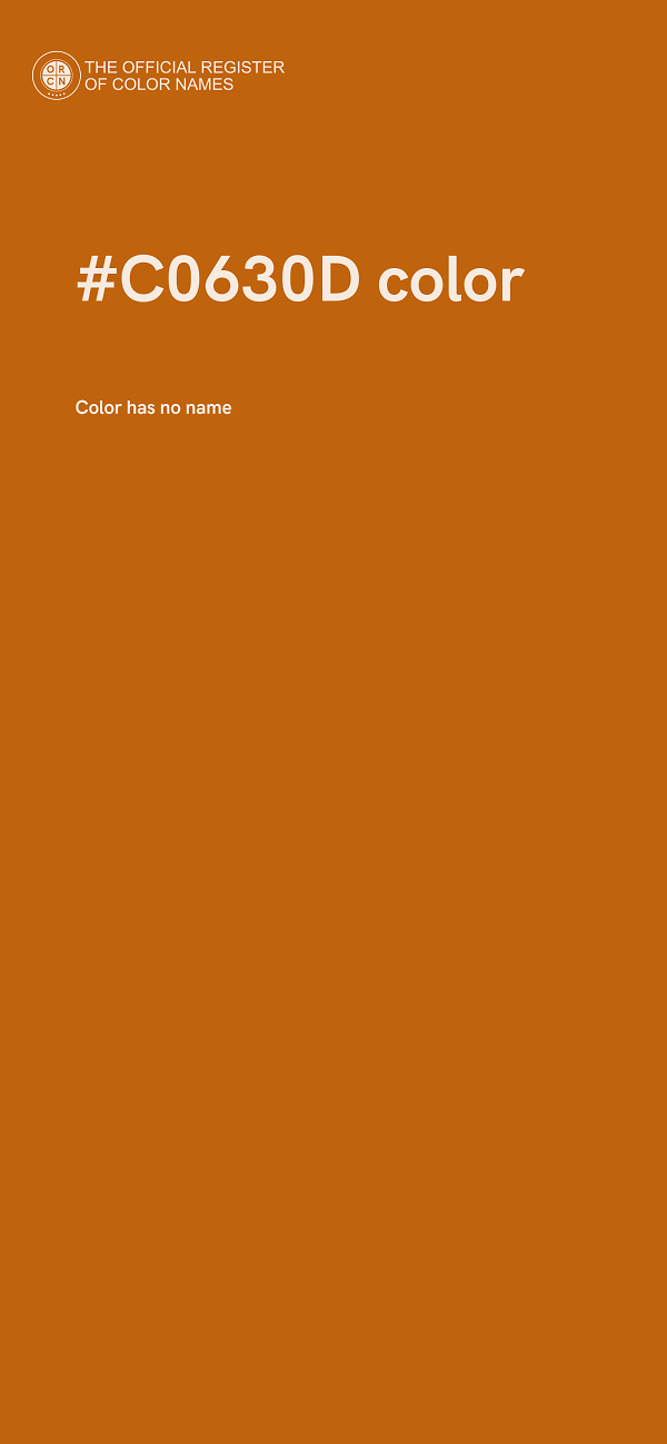 #C0630D color image